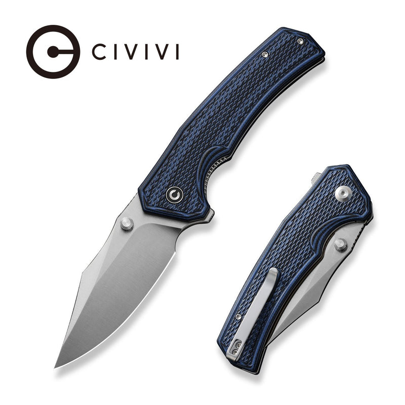 Civivi Vexillum Blue / Black G10 (3.81" Satin Finished Nitro-V) Folding Knife [C23003D-3] - product view 2