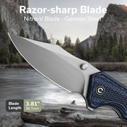 Civivi Vexillum Blue / Black G10 (3.81" Satin Finished Nitro-V) Folding Knife [C23003D-3] - product view 5
