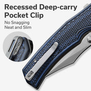 Civivi Vexillum Blue / Black G10 (3.81" Satin Finished Nitro-V) Folding Knife [C23003D-3] - product view 7