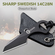Civivi Gramis integral steel grip (1.00" Black 14C28N) Fixed Blade Knife [C23004-1] - product view 5
