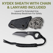 Civivi Gramis integral steel grip (1.00" Black 14C28N) Fixed Blade Knife [C23004-1] - product view 6
