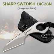 Civivi Gramis integral steel grip (1.00" Satin Finished 14C28N) Fixed Blade Knife [C23004-2] - product view 5