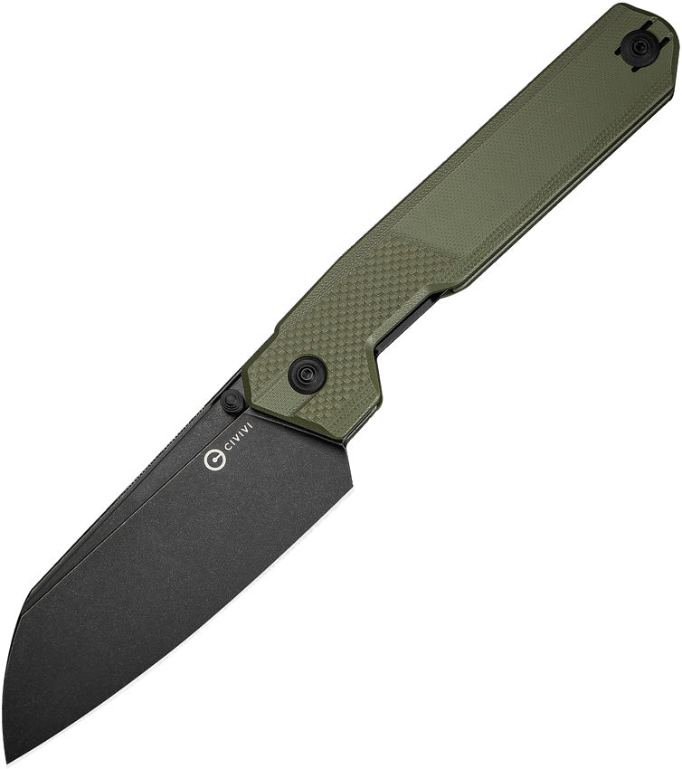 Civivi Hid OD Green G10 (4.14" Black Stonewashed 14C28N) Folding Knife [C23008-2] - product view 1