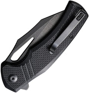 Civivi BullTusk Black Coarse G10 (3.48" Black Stonewashed 14C28N) Folding Knife [C23017-1] - product view 2