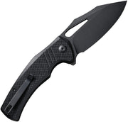 Civivi BullTusk Black Coarse G10 (3.48" Black Stonewashed 14C28N) Folding Knife [C23017-1] - product view 3