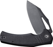 Civivi BullTusk Black Coarse G10 (3.48" Black Stonewashed 14C28N) Folding Knife [C23017-1] - product view 4