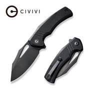 Civivi BullTusk Black Coarse G10 (3.48" Black Stonewashed 14C28N) Folding Knife [C23017-1] - product view 6