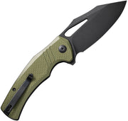 Civivi BullTusk OD Green Coarse G10 (3.48" Black Stonewashed 14C28N) Folding Knife [C23017-2] - product view 3