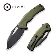 Civivi BullTusk OD Green Coarse G10 (3.48" Black Stonewashed 14C28N) Folding Knife [C23017-2] - product view 6