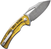 Civivi BullTusk Polished Ultem (3.48" / Damascus) Folding Knife [C23017-DS1] - product view 3