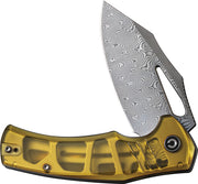 Civivi BullTusk Polished Ultem (3.48" / Damascus) Folding Knife [C23017-DS1] - product view 4