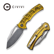 Civivi BullTusk Polished Ultem (3.48" / Damascus) Folding Knife [C23017-DS1] - product view 6