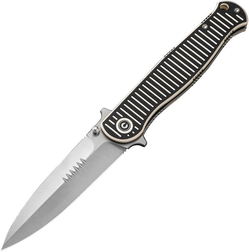 Civivi RS71 Linerlock Ivory/Black Folding Knife [C23025-1]