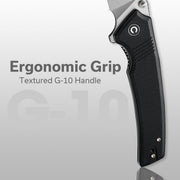 Civivi Tranquil Black G10 (3.7" Satin Finished 14C28N) Folding Knife [C23027-1] - product view 4
