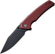 Civivi Tranquil Burgundy G10 (3.7" Black 14C28N) Folding Knife [C23027-2] - product view 1