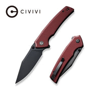 Civivi Tranquil Burgundy G10 (3.7" Black 14C28N) Folding Knife [C23027-2] - product view 2