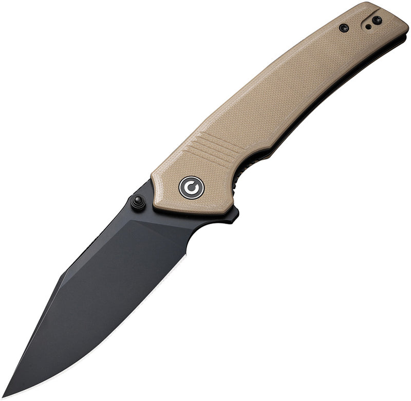 Civivi Tranquil Tan G10 (3.7" Black 14C28N) Folding Knife [C23027-3] - product view 1