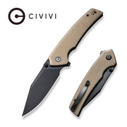 Civivi Tranquil Tan G10 (3.7" Black 14C28N) Folding Knife [C23027-3] - product view 2