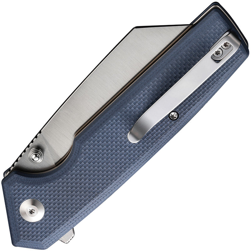 Civivi Amirite Neutral Blue Coarse G10 (3.48" Satin Finished Nitro-V) Folding Knife [C23028-1] - product view 2