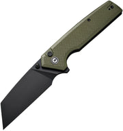 Civivi Amirite OD Green Coarse G10 (3.48" Black Nitro-V) Folding Knife [C23028-3] - product view 1