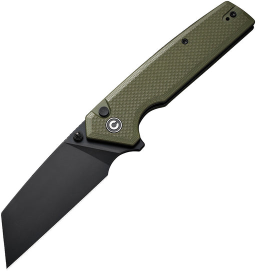 Civivi Amirite OD Green Coarse G10 (3.48" Black Nitro-V) Folding Knife [C23028-3] - product view 1