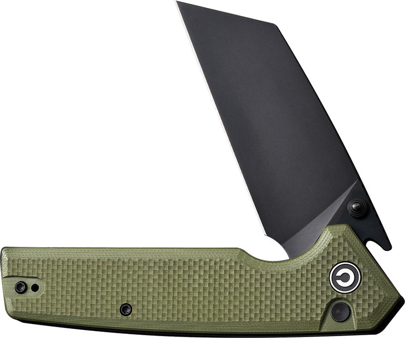 Civivi Amirite OD Green Coarse G10 (3.48" Black Nitro-V) Folding Knife [C23028-3] - product view 3