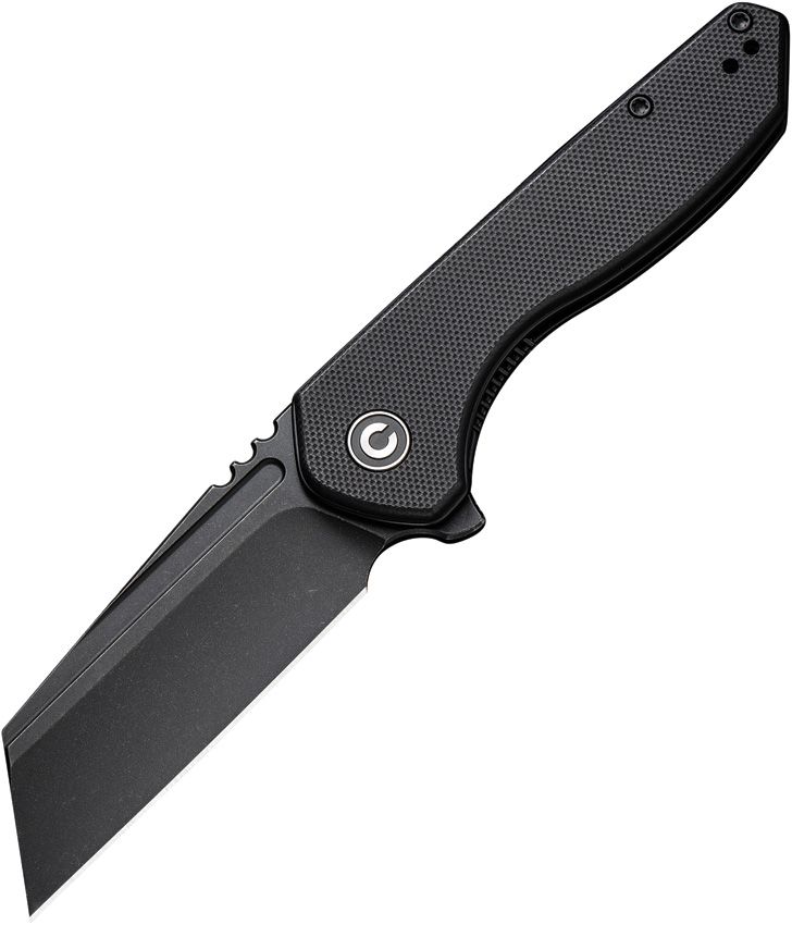 Civivi ExOne Linerlock Black G10 Folding Knife [C23036-1]