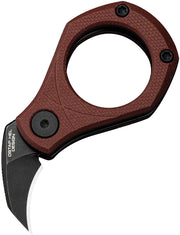 Civivi Pyrus Burgundy G10 (0.65" Black Stonewashed 14C28N) Folding Knife [C23038-1] - product view 1