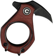 Civivi Pyrus Burgundy G10 (0.65" Black Stonewashed 14C28N) Folding Knife [C23038-1] - product view 4