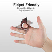 Civivi Pyrus Burgundy G10 (0.65" Black Stonewashed 14C28N) Folding Knife [C23038-1] - product view 7