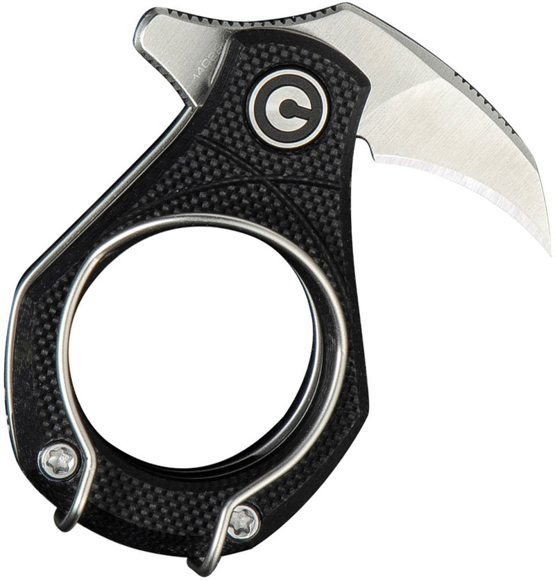 Civivi Pyrus Black G10 (0.65" Satin Finished 14C28N) Folding Knife [C23038-2] - product view 3