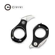 Civivi Pyrus Black G10 (0.65" Satin Finished 14C28N) Folding Knife [C23038-2] - product view 6