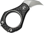 Civivi Pyrus Black Twill Carbon Fiber (0.65" Satin Finished 14C28N) Folding Knife [C23038-3] - product view 1