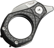 Civivi Pyrus Black Twill Carbon Fiber (0.65" Satin Finished 14C28N) Folding Knife [C23038-3] - product view 2