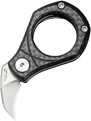 Civivi Pyrus Black Twill Carbon Fiber (0.65" Satin Finished 14C28N) Folding Knife [C23038-3] - product view 3