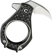 Civivi Pyrus Black Twill Carbon Fiber (0.65" Satin Finished 14C28N) Folding Knife [C23038-3] - product view 4