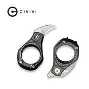 Civivi Pyrus Black Twill Carbon Fiber (0.65" Satin Finished 14C28N) Folding Knife [C23038-3] - product view 6