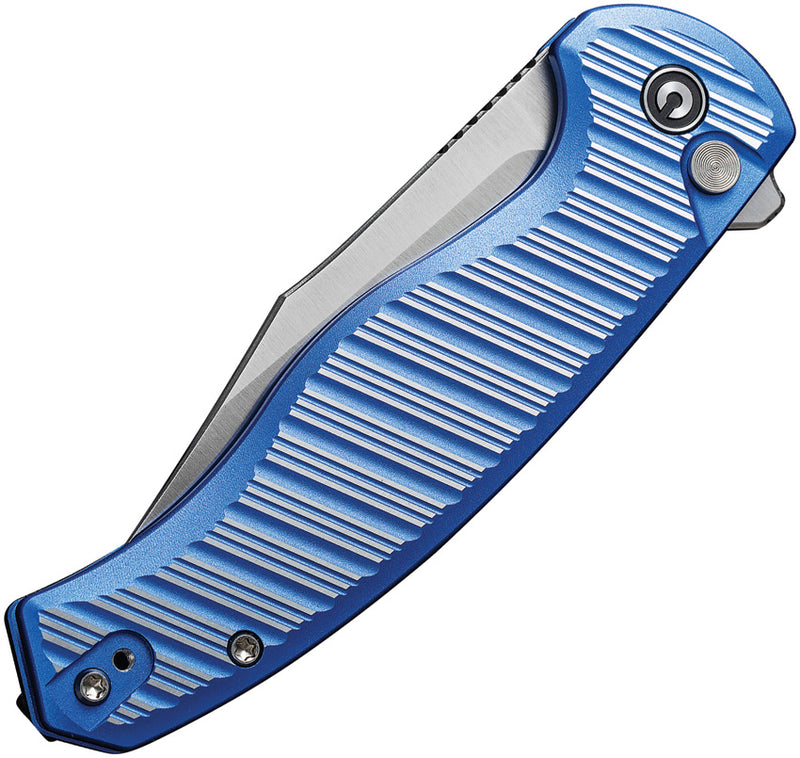 Civivi Stormhowl Bright Blue, Satin Flat Aluminum (3.3" Satin Finished Nitro-V) Folding Knife [ C23040B-2] - product view 6