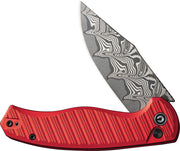 Civivi Stormhowl Red Aluminum (3.3" / Damascus) Folding Knife [C23040B-DS1] - product view 4