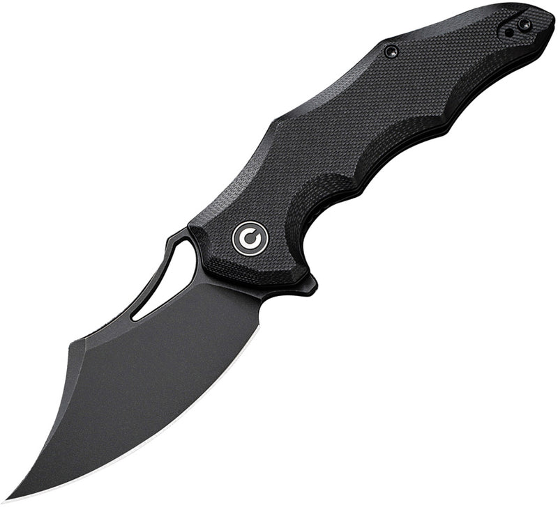 Civivi Chiro Black Shredded G10 (3.1" Black Stonewashed 14C28N) Folding Knife [C23046-1] - product view 1