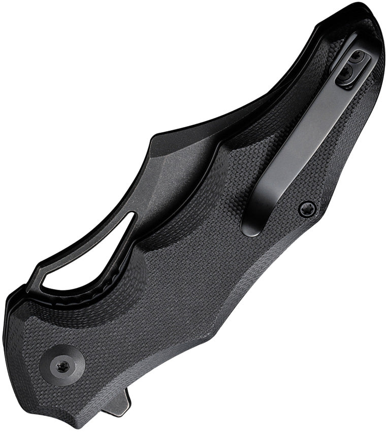 Civivi Chiro Black Shredded G10 (3.1" Black Stonewashed 14C28N) Folding Knife [C23046-1] - product view 2