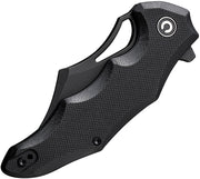Civivi Chiro Black Shredded G10 (3.1" Black Stonewashed 14C28N) Folding Knife [C23046-1] - product view 6