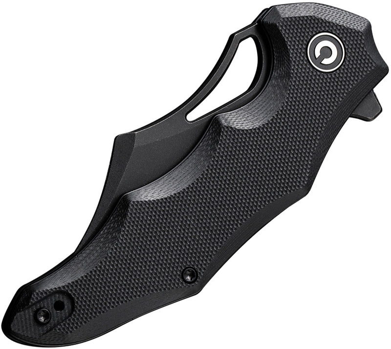 Civivi Chiro Black Shredded G10 (3.1" Black Stonewashed 14C28N) Folding Knife [C23046-1] - product view 6
