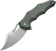 Civivi Chiro Green Canvas Micarta (3.1" Satin Finished 14C28N) Folding Knife [C23046-2] - product view 1