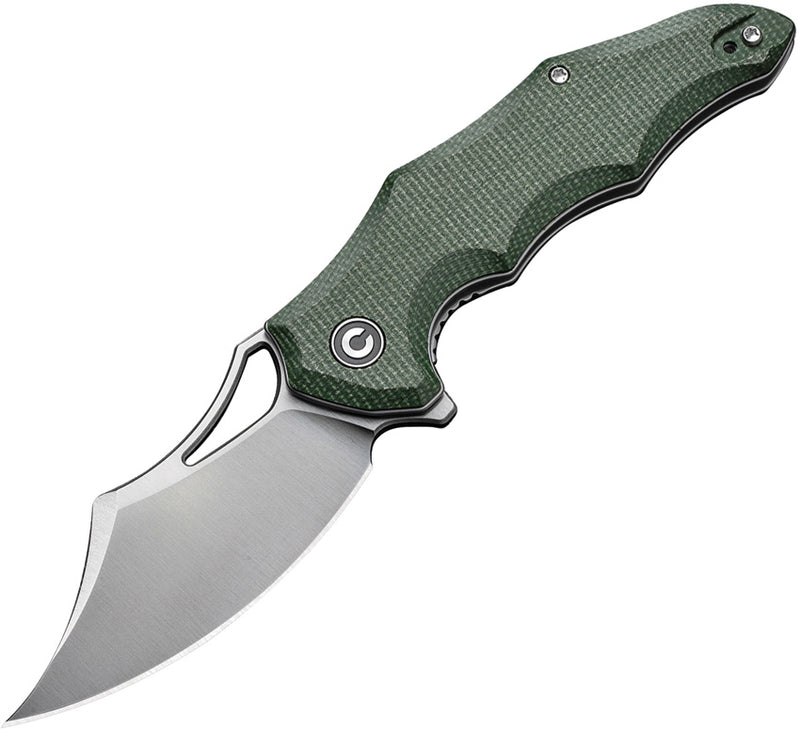 Civivi Chiro Green Canvas Micarta (3.1" Satin Finished 14C28N) Folding Knife [C23046-2] - product view 1