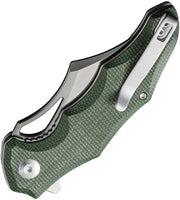 Civivi Chiro Green Canvas Micarta (3.1" Satin Finished 14C28N) Folding Knife [C23046-2] - product view 2