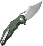 Civivi Chiro Green Canvas Micarta (3.1" Satin Finished 14C28N) Folding Knife [C23046-2] - product view 3