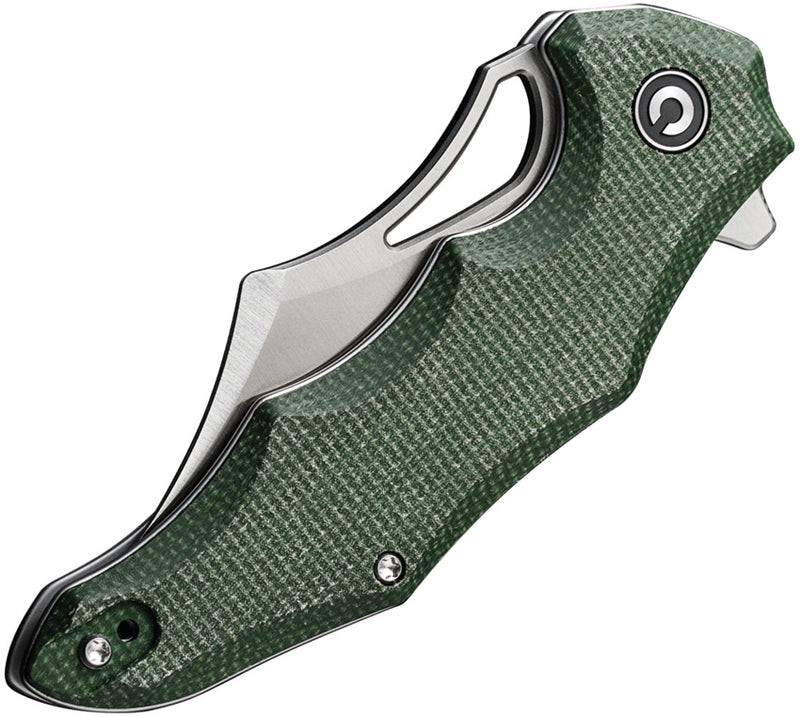Civivi Chiro Green Canvas Micarta (3.1" Satin Finished 14C28N) Folding Knife [C23046-2] - product view 6