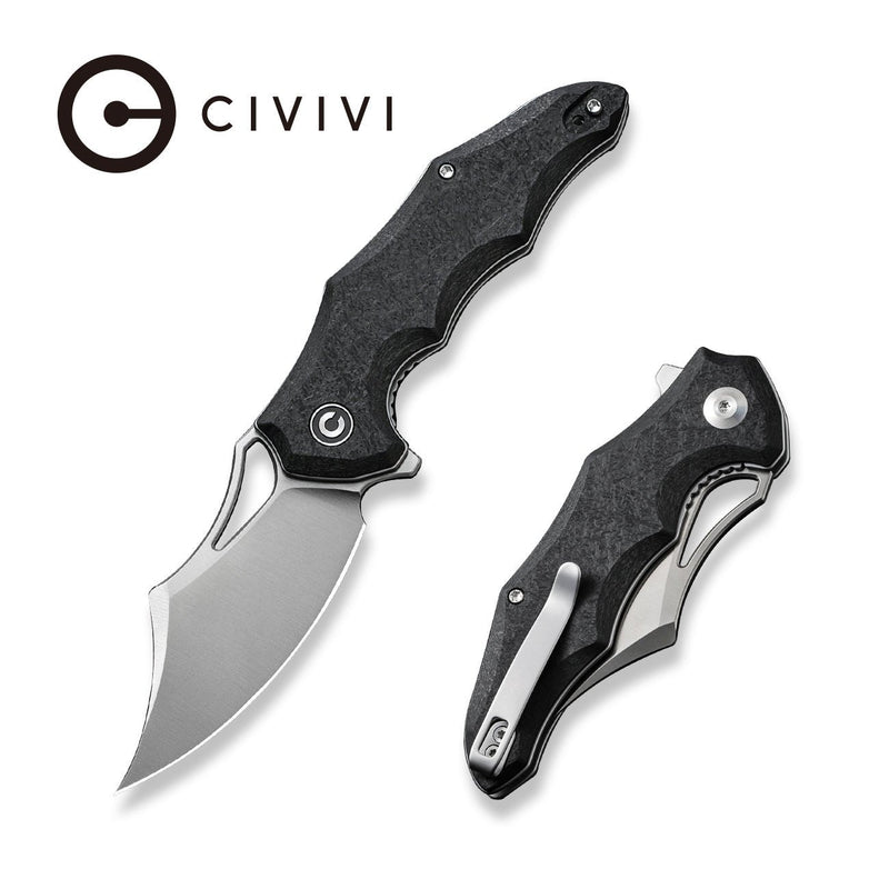 Civivi Chiro Black G10 (3.1" Satin Finished 14C28N) Folding Knife [C23046-3] - product view 7