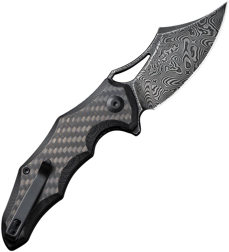 Civivi Chiro Linerlock Damascus Folding Knife [C23046-DS1]